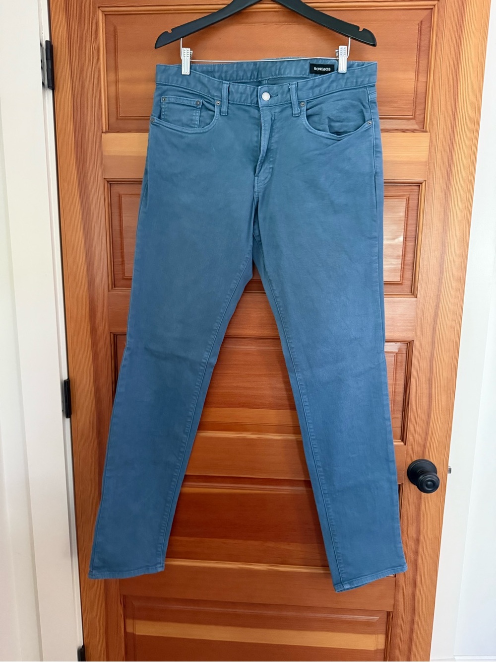 Bonobos Slim Straight Jeans in Slate Blue - 35x36